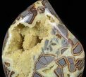 Polished Utah Septarian Sculpture - Amazing Crystal Pockets #62983-2